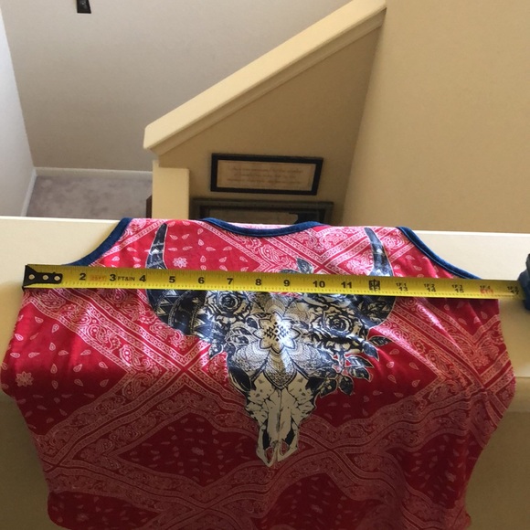Cow skull/bandana print tank top - Picture 6 of 6